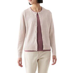 100% True Hemp Sustainable Lightweight Neutral Beige Cardigan Sweater Size XL